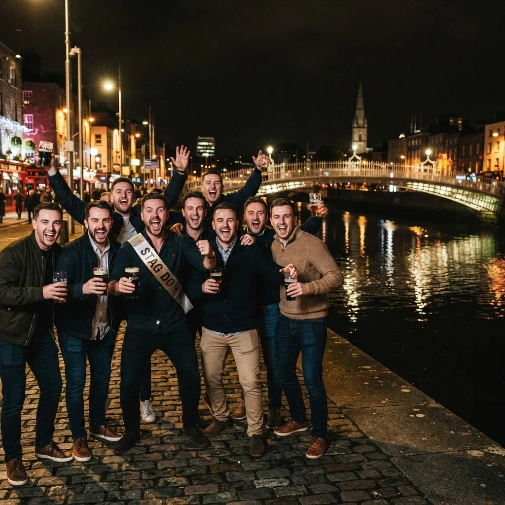 Temple Bar Dublin at night